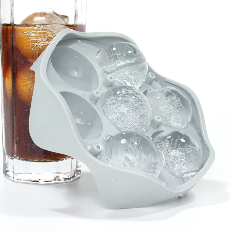 Silicone Ice Ball Maker Large Sphere Mold Ice Cube Trays For Whisky Bar