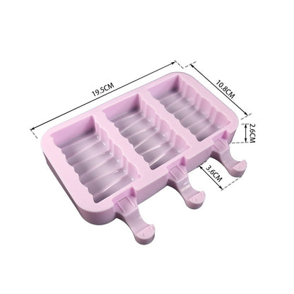 Silicone Ice Cream Mold Reusable Popsicle Molds Cute Cartoon