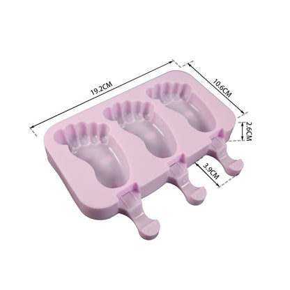 Silicone Ice Cream Mold Reusable Popsicle Molds Cute Cartoon