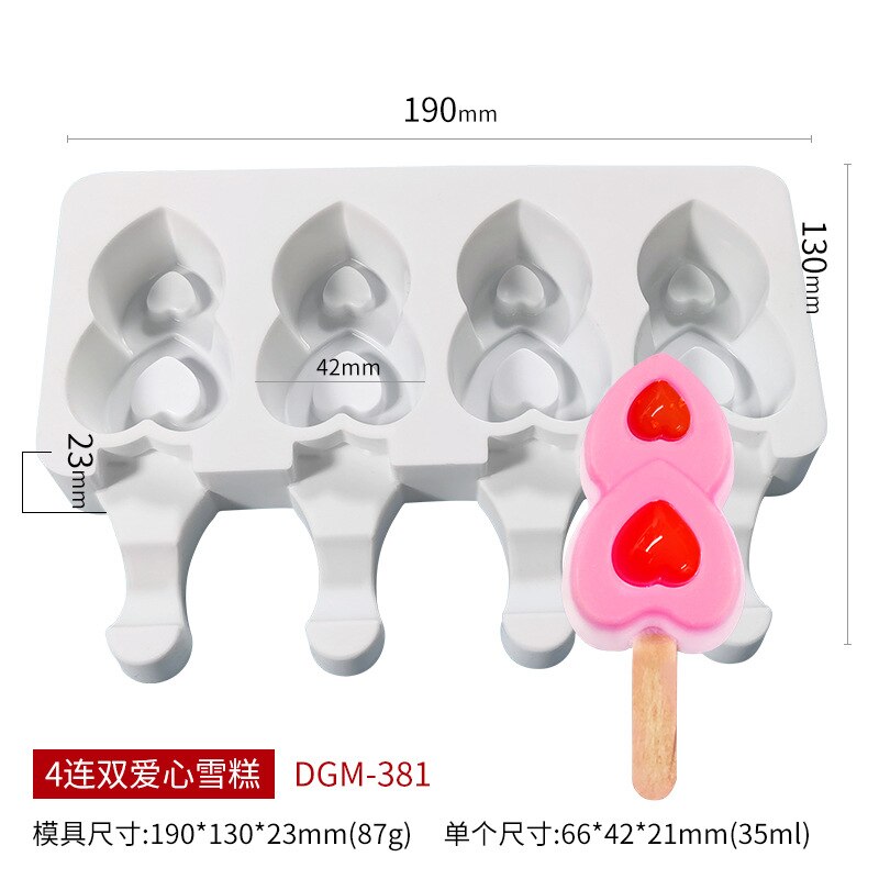 Ice cream popsicle mold ice cream silicone  pastry mold baking