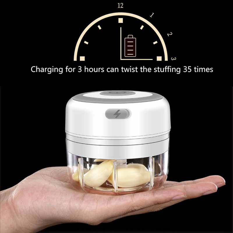 Mini Electric Garlic Chopper USB Charging Ginger Masher