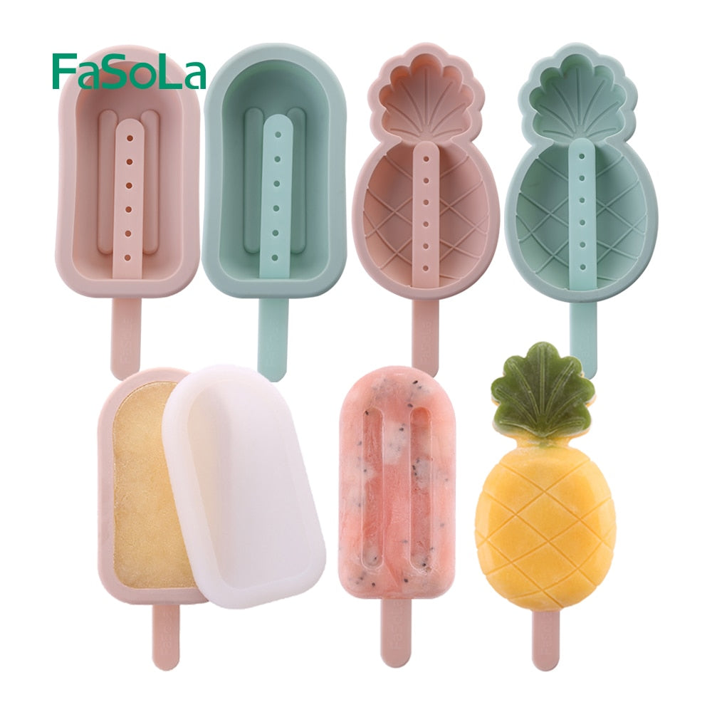 Reusable Silicone Popsicle Molds Ice Cream Mold Ice Cube Tray