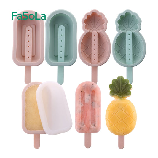 Reusable Silicone Popsicle Molds Ice Cream Mold Ice Cube Tray