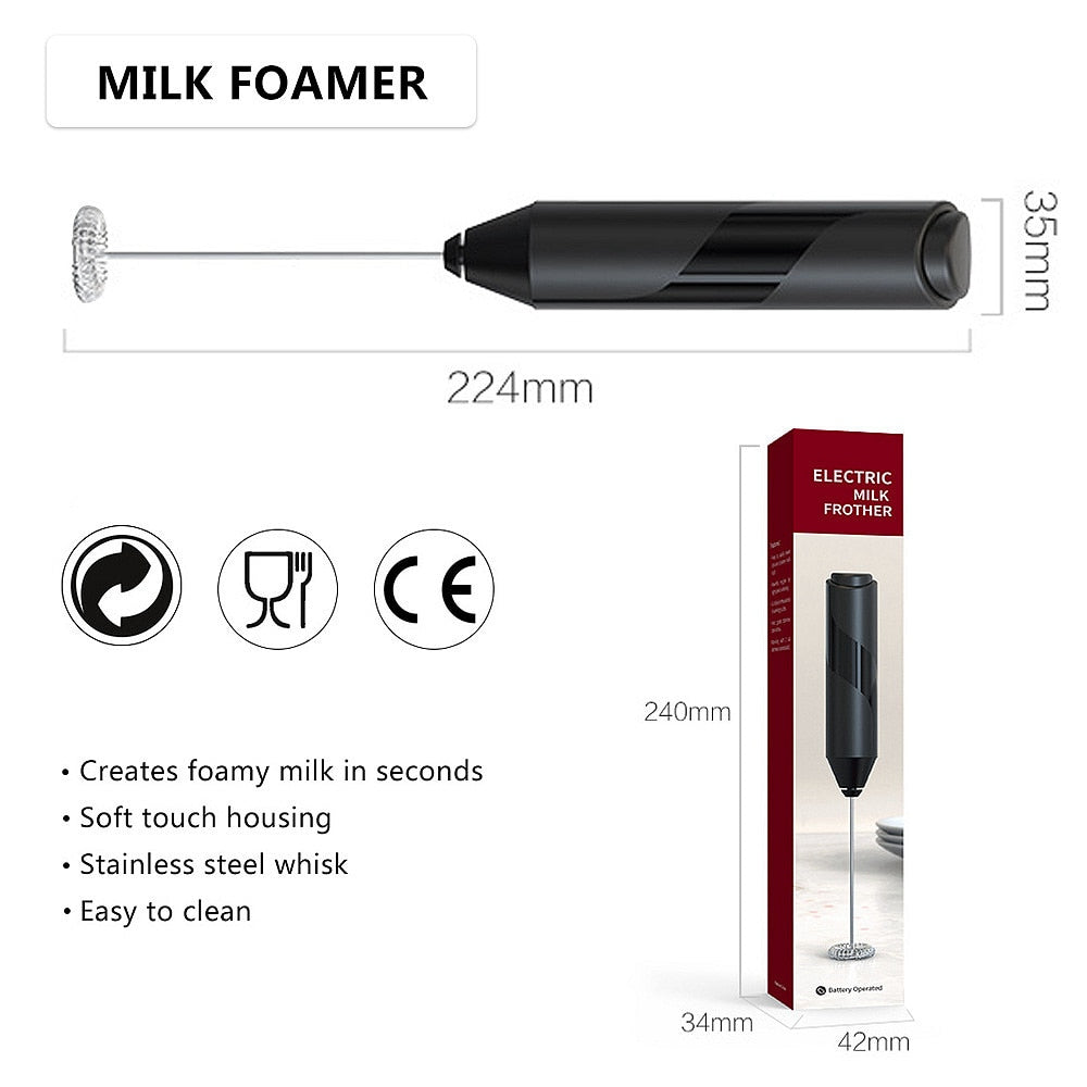 Milk Frother Handheld Cappuccino Maker Coffee