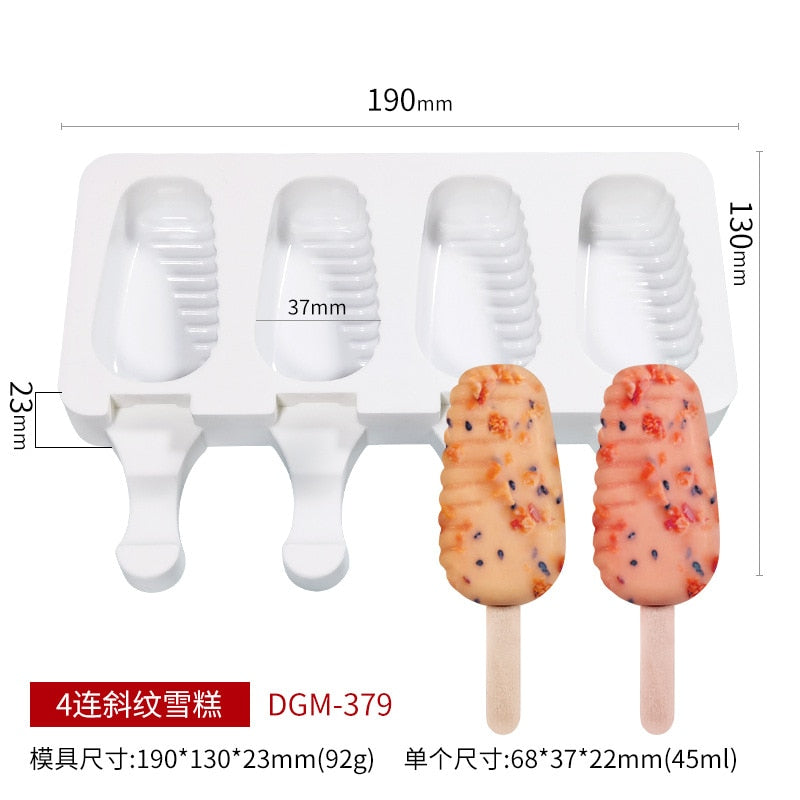 Ice cream popsicle mold ice cream silicone  pastry mold baking