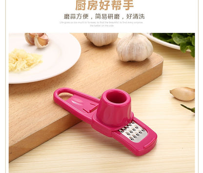 Stainless Steel Multifunction Garlic Press Crusher Ginger Mincer