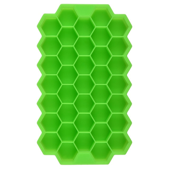 Honeycomb Ice Cube Maker Trays Green Ice Cream  Easy Demoulding