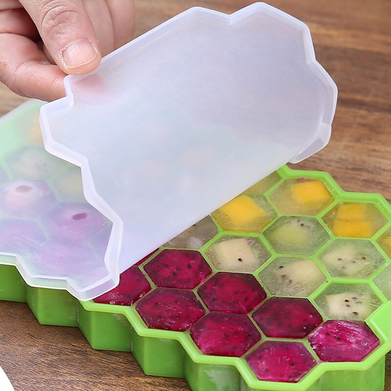 Honeycomb Ice Cube Maker Trays Green Ice Cream  Easy Demoulding