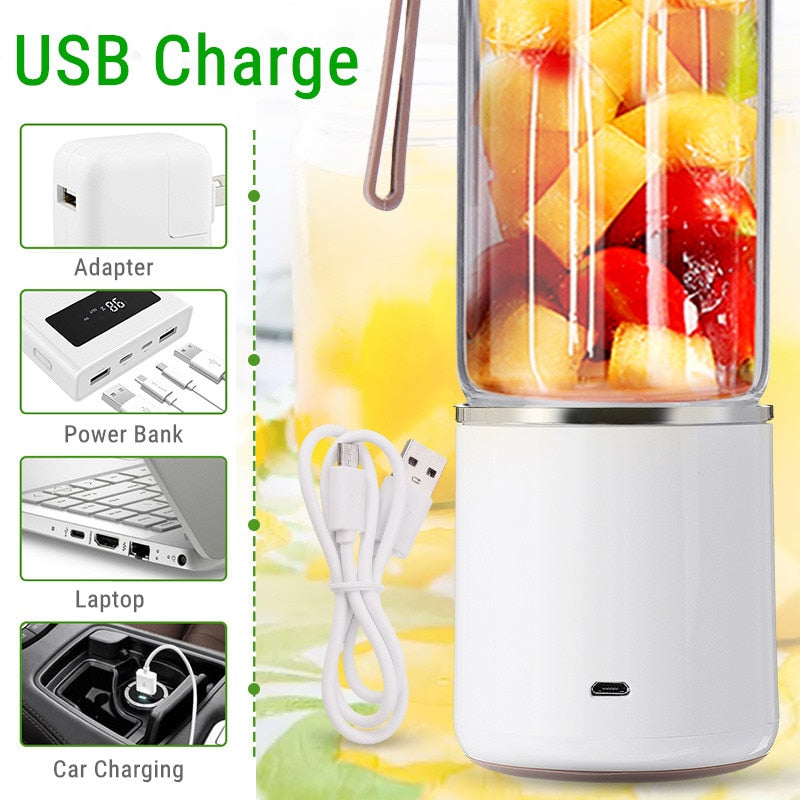 500ml USB Portable Juicer Mixer Electric Mini Blender