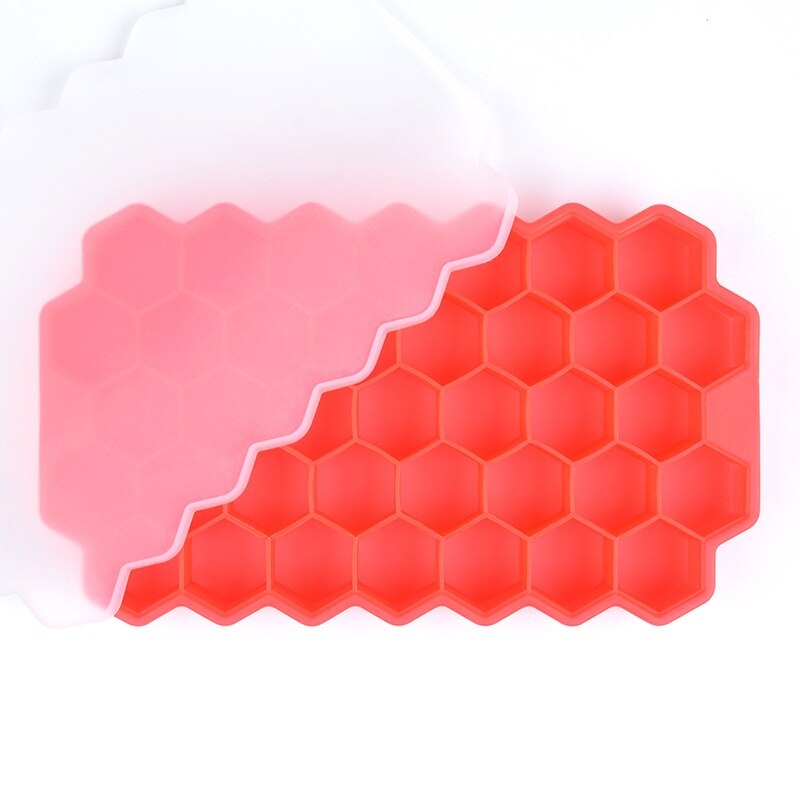 Honeycomb Ice Mold Ice Cube Maker 37 Cells Grade Flexible Silicone