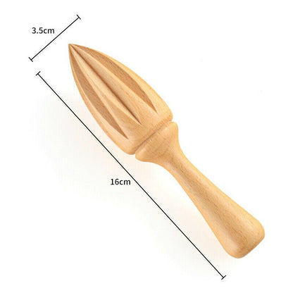 1 piece Ten-corner Shape Wooden Lemon Squeezer