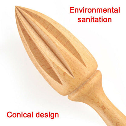 1 piece Ten-corner Shape Wooden Lemon Squeezer