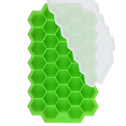 Honeycomb Ice Cube Maker Trays Green Ice Cream  Easy Demoulding