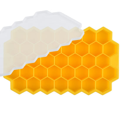 Honeycomb Ice Mold Ice Cube Maker 37 Cells Grade Flexible Silicone