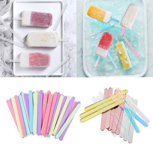 Acrylic Ice Cream Sticks Popsicle Stick Multicolor