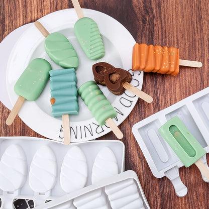 DIY Silicone Mold Baking Pan Ice Cream Molds For Popsicle