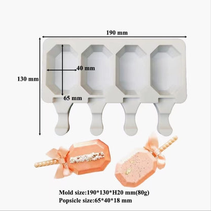 Ice cream popsicle mold ice cream silicone  pastry mold baking