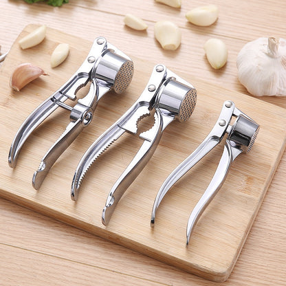 Stainless Steel Multifunction Garlic Press Crusher Ginger Mincer