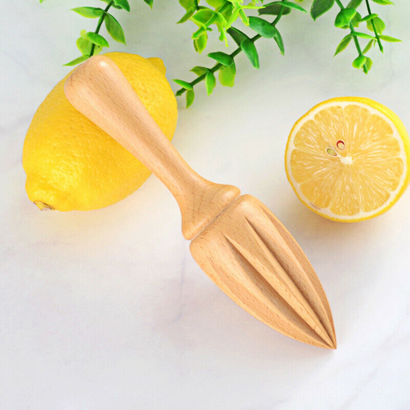 1 piece Ten-corner Shape Wooden Lemon Squeezer