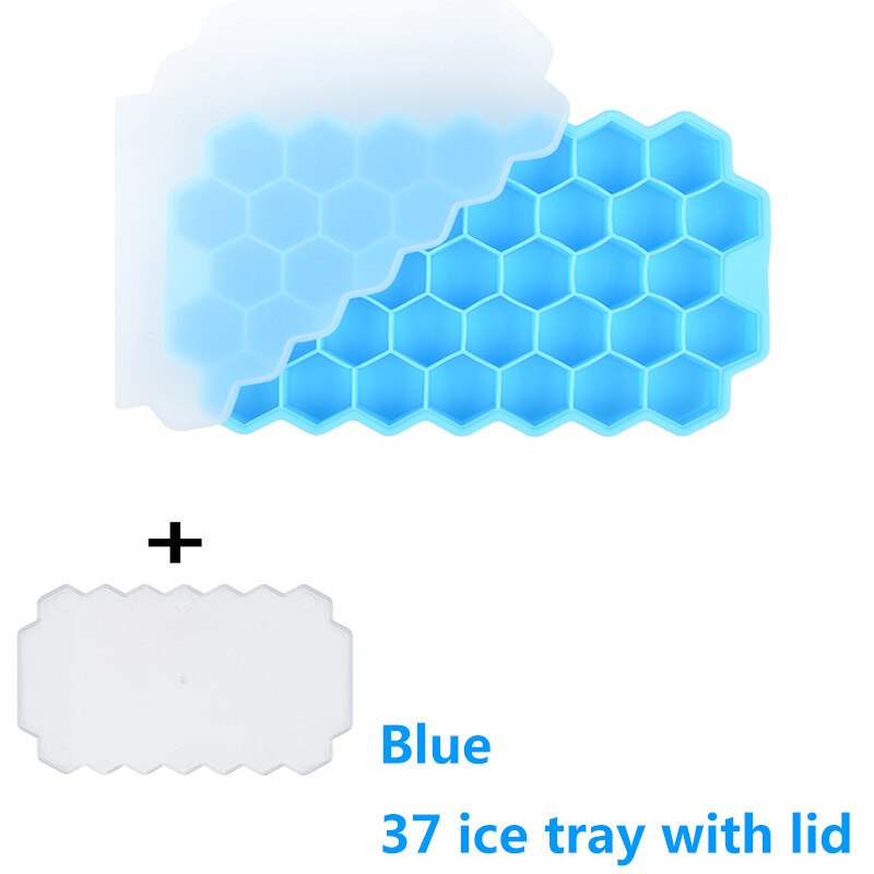 New Silicone Honeycomb Shape Ice Cube Tray With Lids For Party Bar