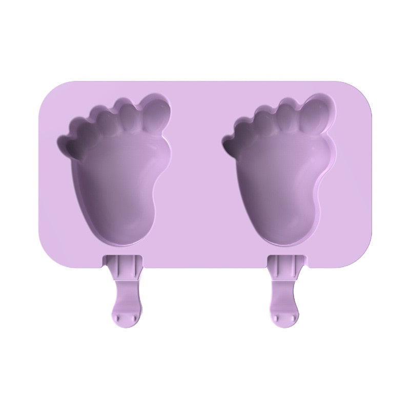 Silicone Ice Cream Mold Reusable Popsicle Molds Cute Cartoon