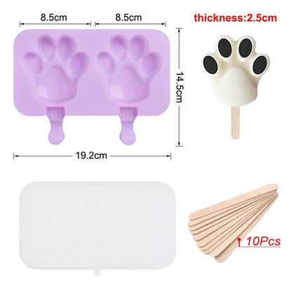 Healthy Silicone Ice Cream Mold Easy Popsicle Mold