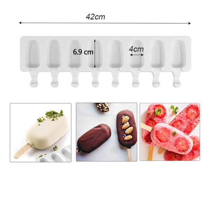 Professional Silicone Food Grade Silicone Ice Cream Molds Ice Pop Molds