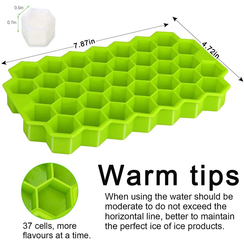 Jelly Honeycomb Ice Mold Silicone Ice Cube Tray Reusable Ice Maker