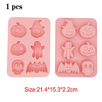 Silicone DIY Candy Chocolate Cheese Mold Halloween Fruit Bakeware