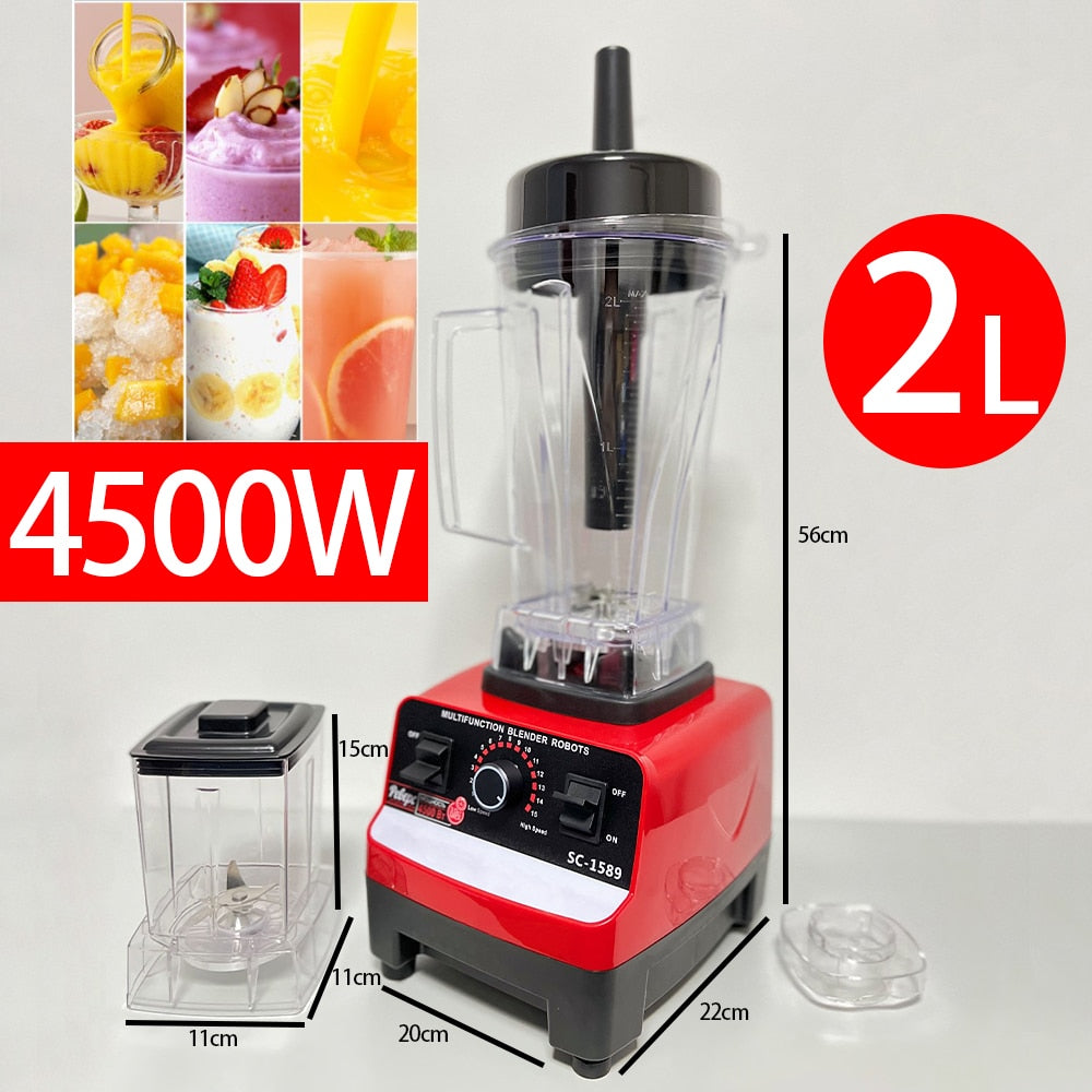 Commercial Mixer 4500W Blender Portable Kitchen