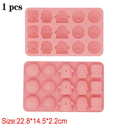 Silicone DIY Candy Chocolate Cheese Mold Halloween Fruit Bakeware