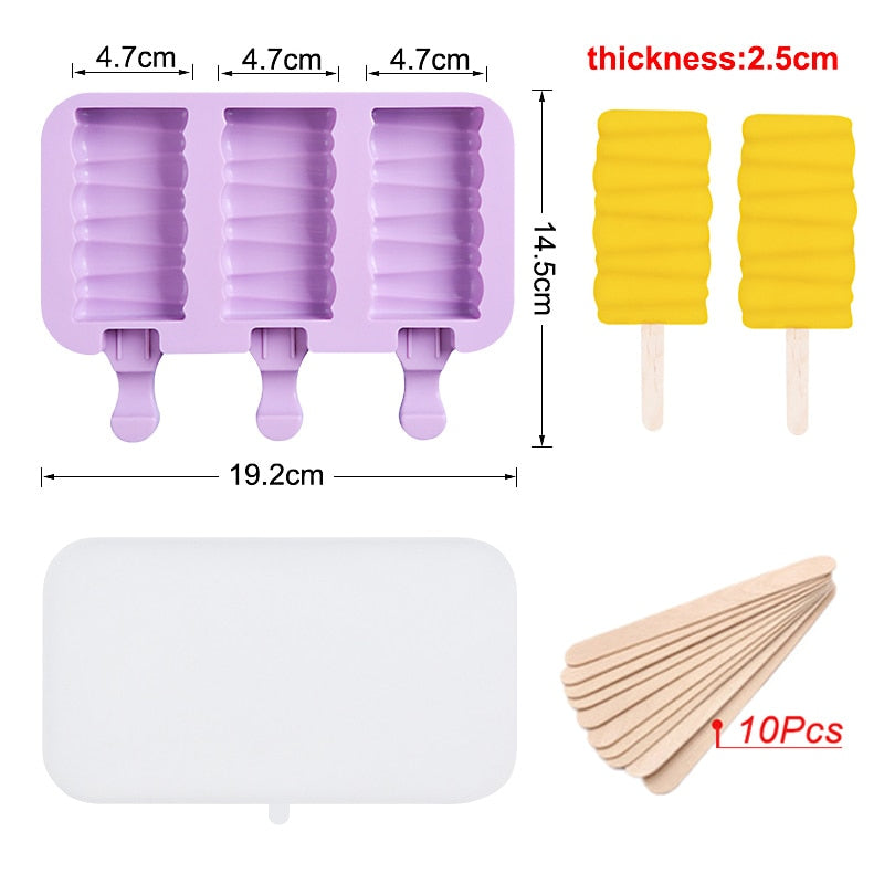 Healthy Silicone Ice Cream Mold Easy Popsicle Mold