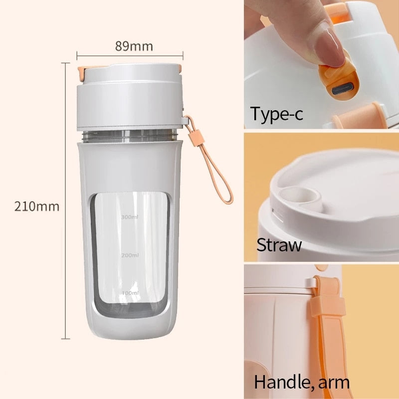 Portable Juicer Mixer Electric Blender Orange Squeezer