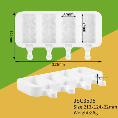 Professional Silicone Food Grade Silicone Ice Cream Molds Ice Pop Molds