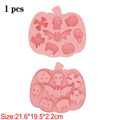 Silicone DIY Candy Chocolate Cheese Mold Halloween Fruit Bakeware