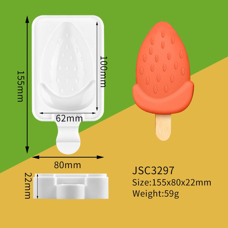 Healthy Silicone Ice Cream Mold Easy Popsicle Mold