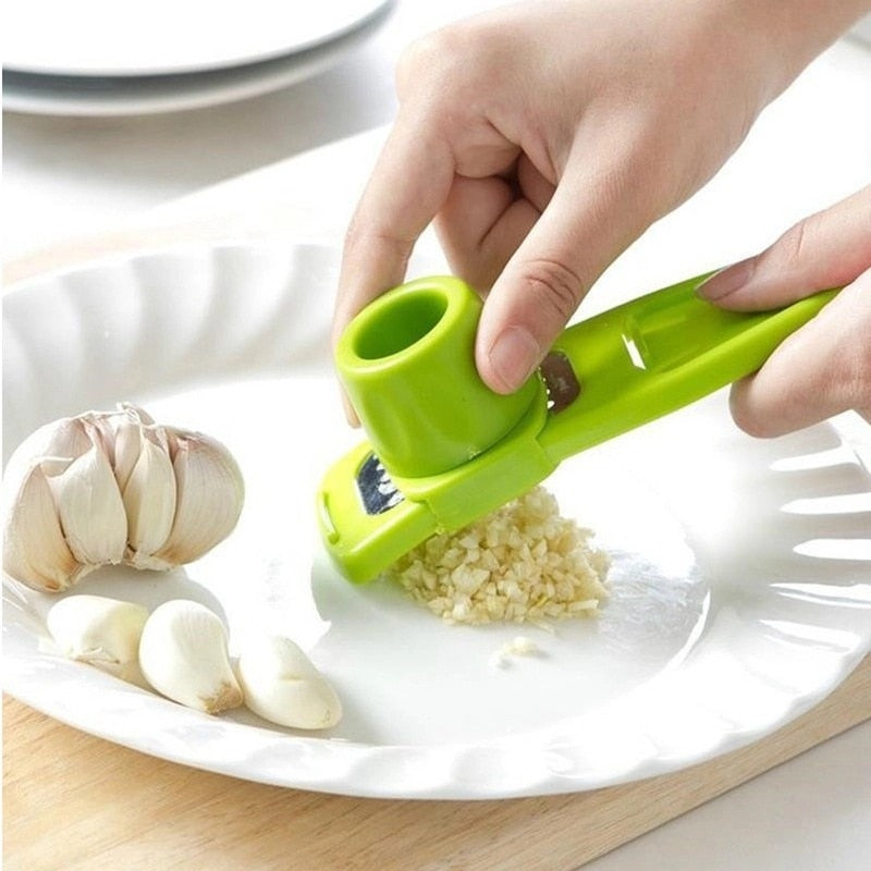 Garlic Press Mincer Stainless Steel Multifunction Masher Handheld Mincer