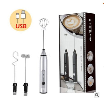Portable Milk Frother Electric Handheld Blender Wireless