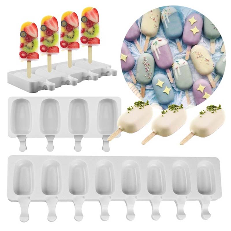 Ice Cream Mold Animal Shape Jelly Ice Hockey Popsicle Stick