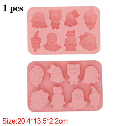 Silicone DIY Candy Chocolate Cheese Mold Halloween Fruit Bakeware