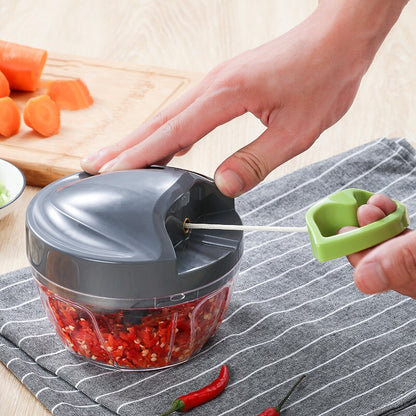 Manual Garlic Onion Crusher Food Chopper Press Twister Mincer