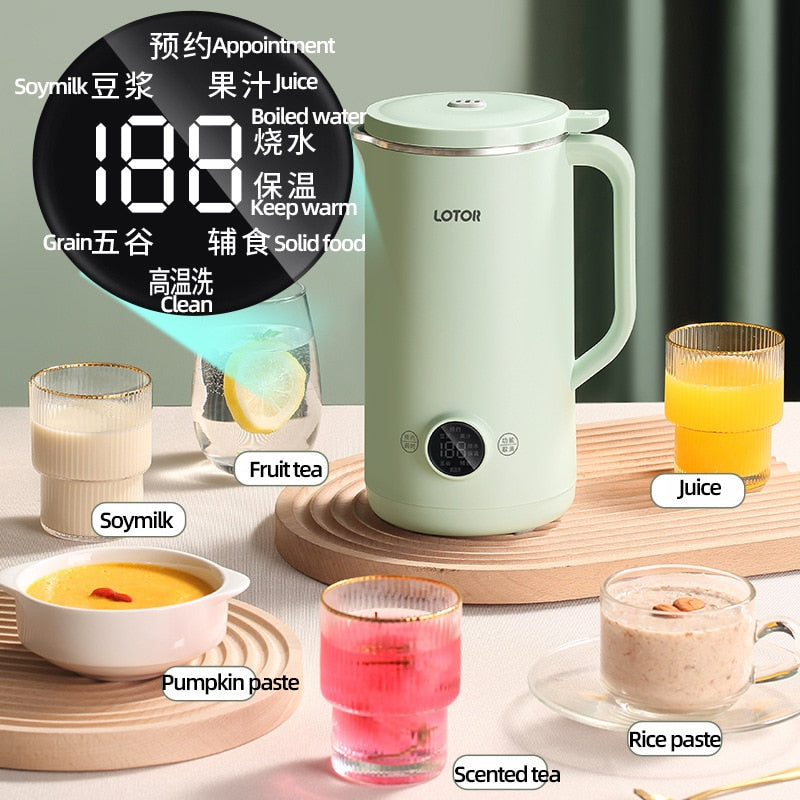 600ml Mini Soybean Milk Machine Electric Juicer Automatic Heating Cooking