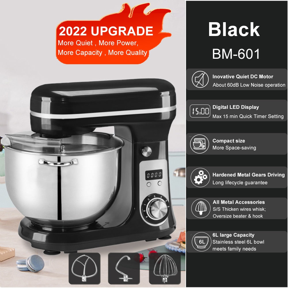 Kitchen Food Stand Mixer Blender Quiet Motor