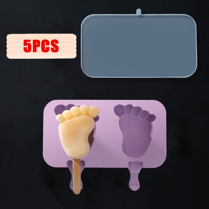 Ice Cream Mold Animal Shape Jelly Ice Hockey Popsicle Stick