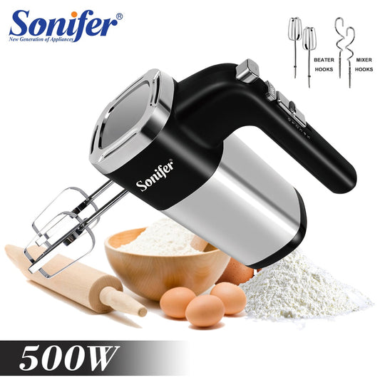 Food Mixer 500W Electric Whisk Kitchen Hand Blender