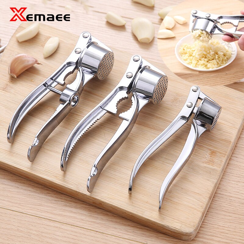 Garlic Press Mincer Stainless Steel Multifunction Masher Handheld Mincer