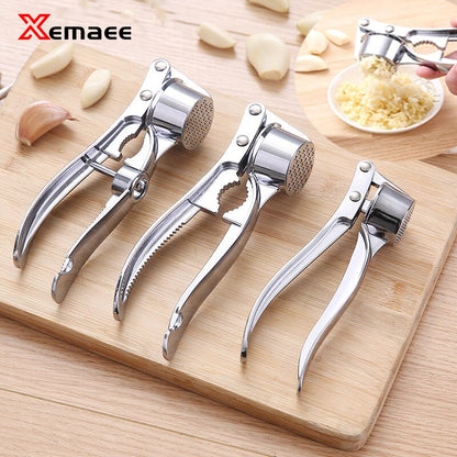 Garlic Press Mincer Stainless Steel Multifunction Masher Handheld Mincer