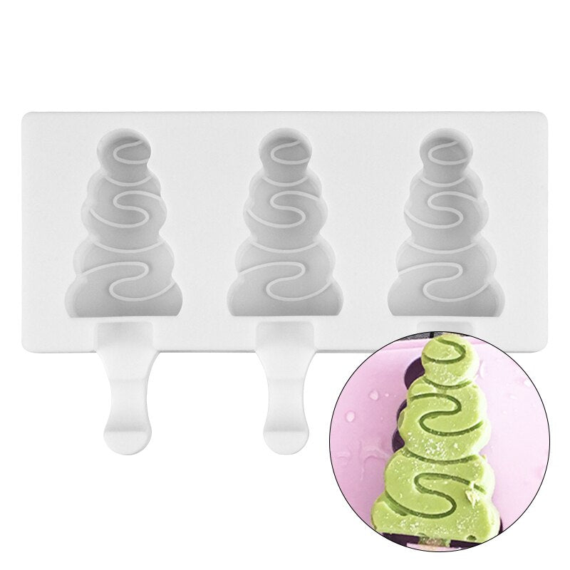 Food Grade Ice Cream Mold Silicone Popsicle Molds Ice Pop Forms