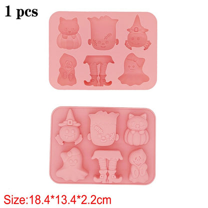 Silicone DIY Candy Chocolate Cheese Mold Halloween Fruit Bakeware