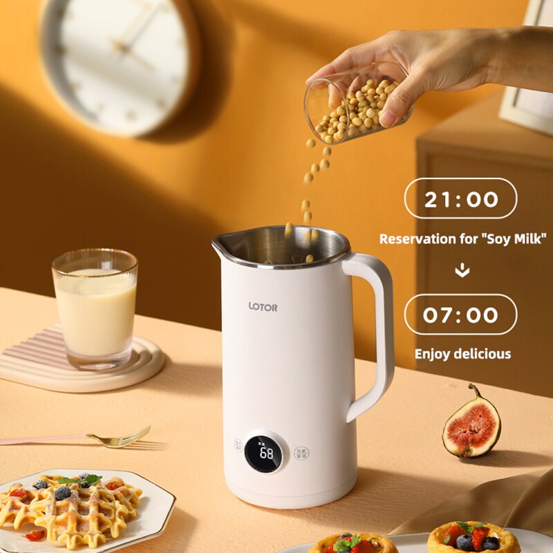 600ml Mini Soybean Milk Machine Electric Juicer Automatic Heating Cooking